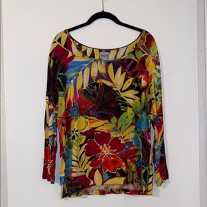 Chico’s Colorful Floral Women's Top